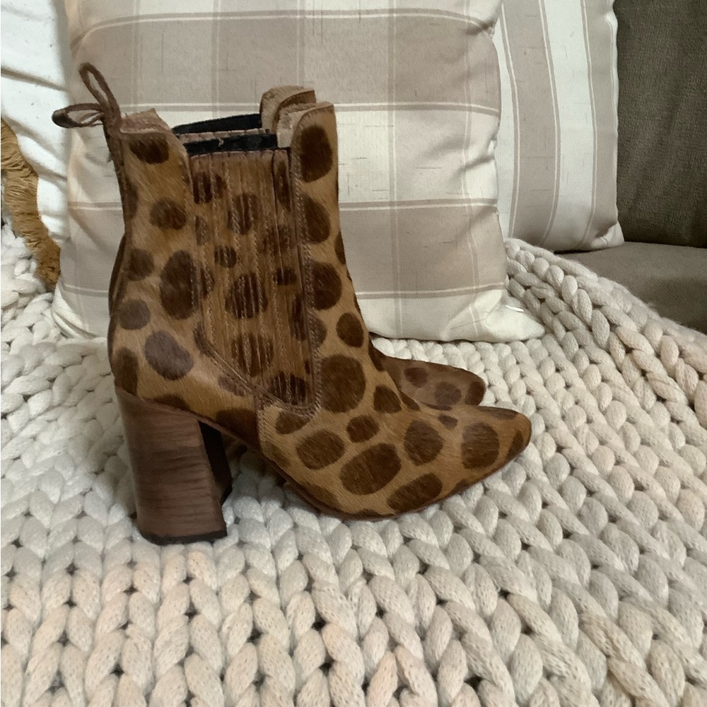 Freebird by Steven Brown Leopard Heeled Boots